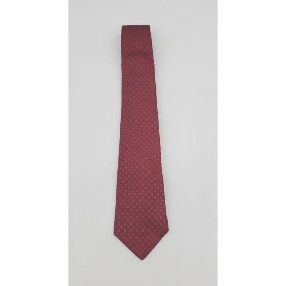 Jos A. Bank Executive Collection Mens Tie Silk Necktie Burgundy Floral 56.5" - Picture 2 of 6
